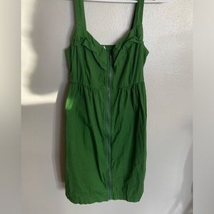 Green casual dress
